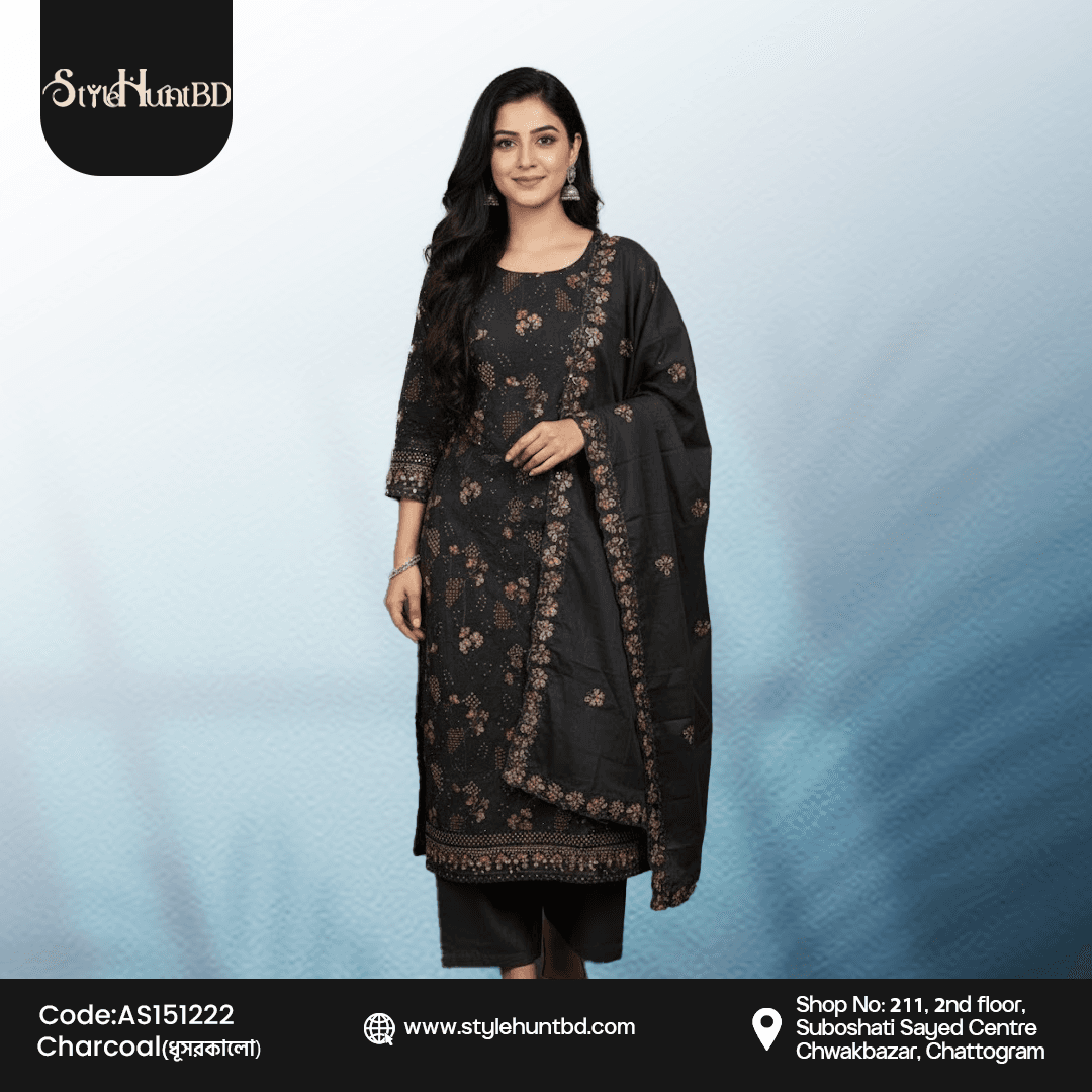 Charcoal Afgani Silk Collection