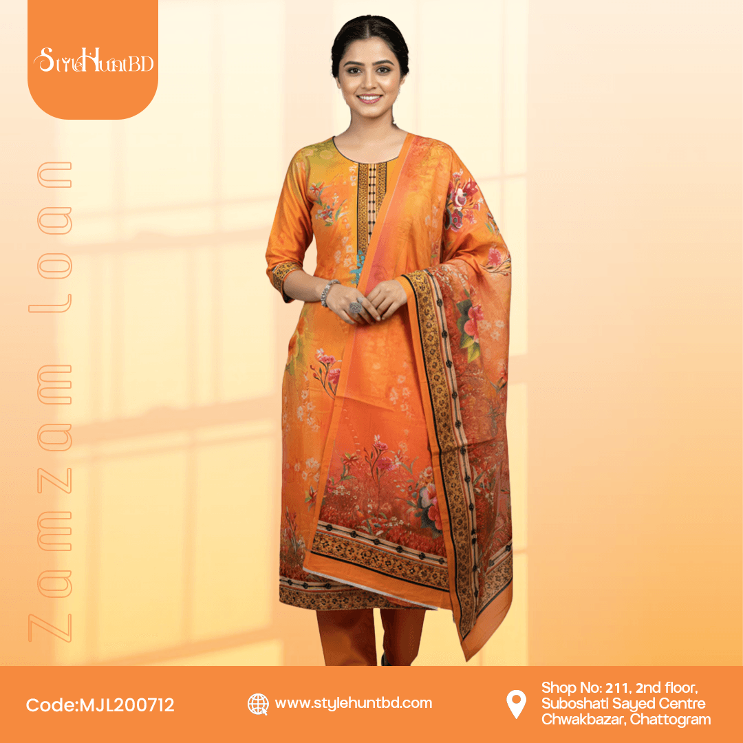 sunset orange Zamzam loan Collection